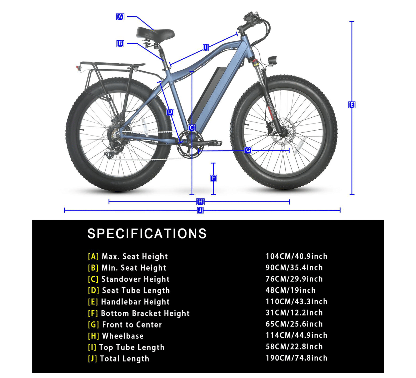 PALADIN R - Mountain Bike - Black Top speed 32km/h