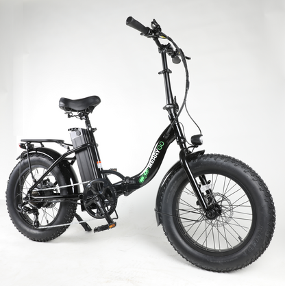 Electric folding bike specifications: 48volt 500 watt Bafang motor, Samsung Lithium ION Battery, Kenda tires, Shimano Gears, Tektro Hydraulic Disc brakes, Electric Fat Tire Bikes, Electric Mountain Bike, Ebike