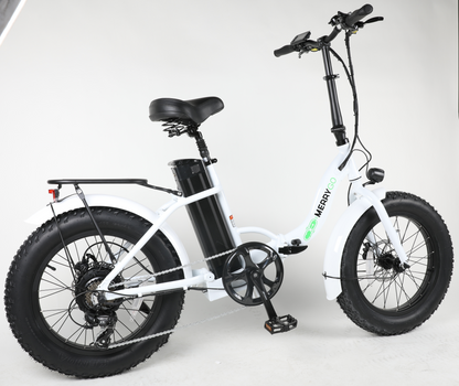 Electric folding bike specifications: 48volt 500 watt Bafang motor, Samsung Lithium ION Battery, Kenda tires, Shimano Gears, Tektro Hydraulic Disc brakes, Electric Fat Tire Bikes, Electric Mountain Bike, Ebike