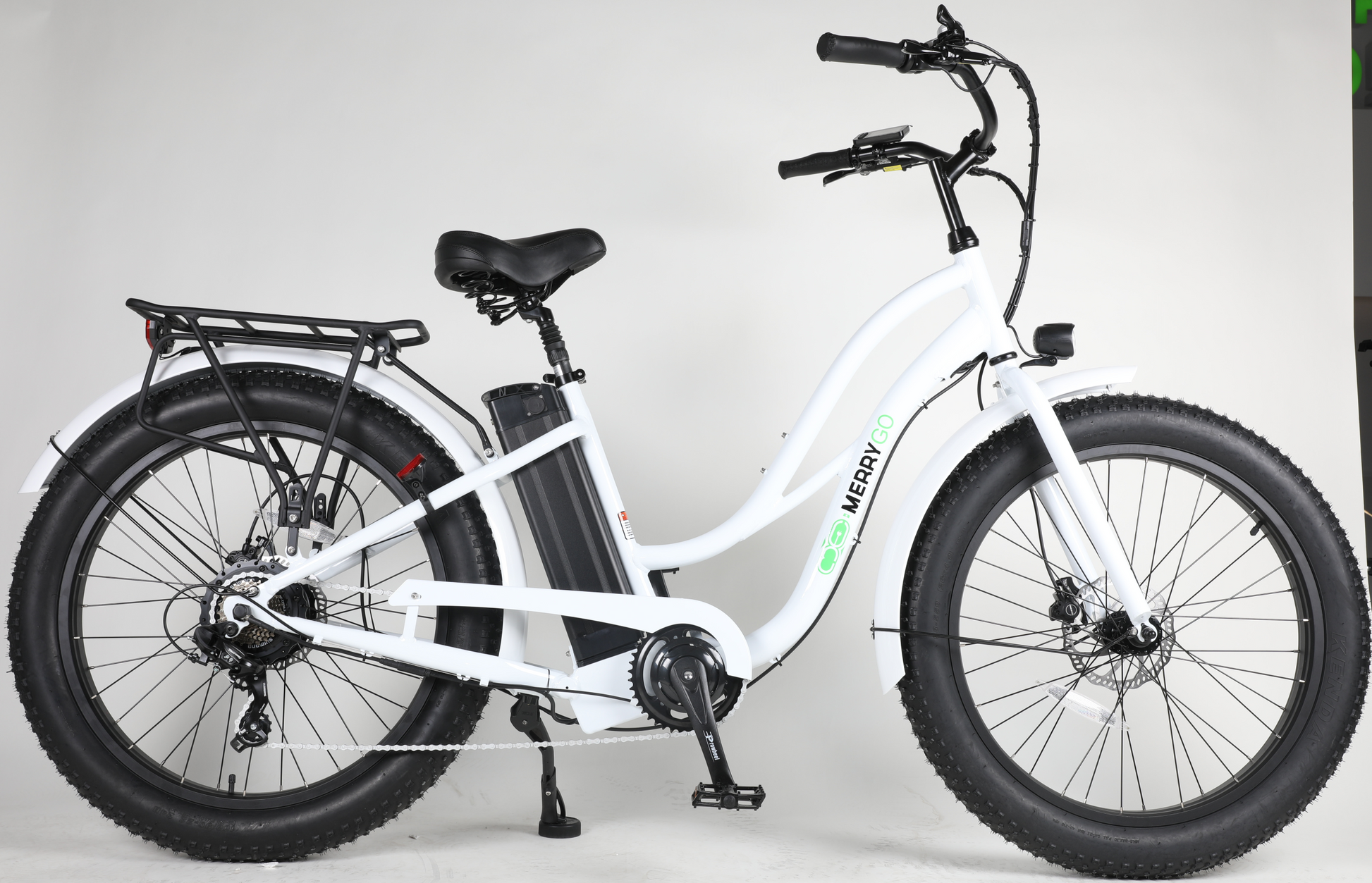 Electric bike specifications: 48volt 500 watt Bafang motor, Samsung Lithium ION Battery, Kenda tires, Shimano Gears, Tektro Hydraulic Disc brakes, Electric Fat Tire Bikes, Electric Mountain Bike, Ebike